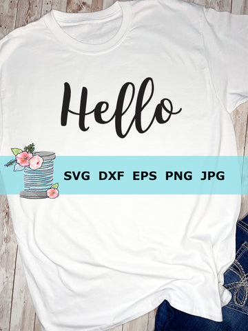 Hello script SVG Cut File