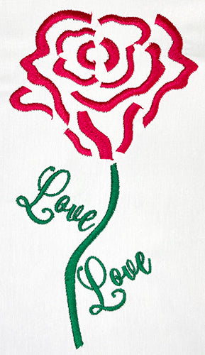 Rose Embroidery Design