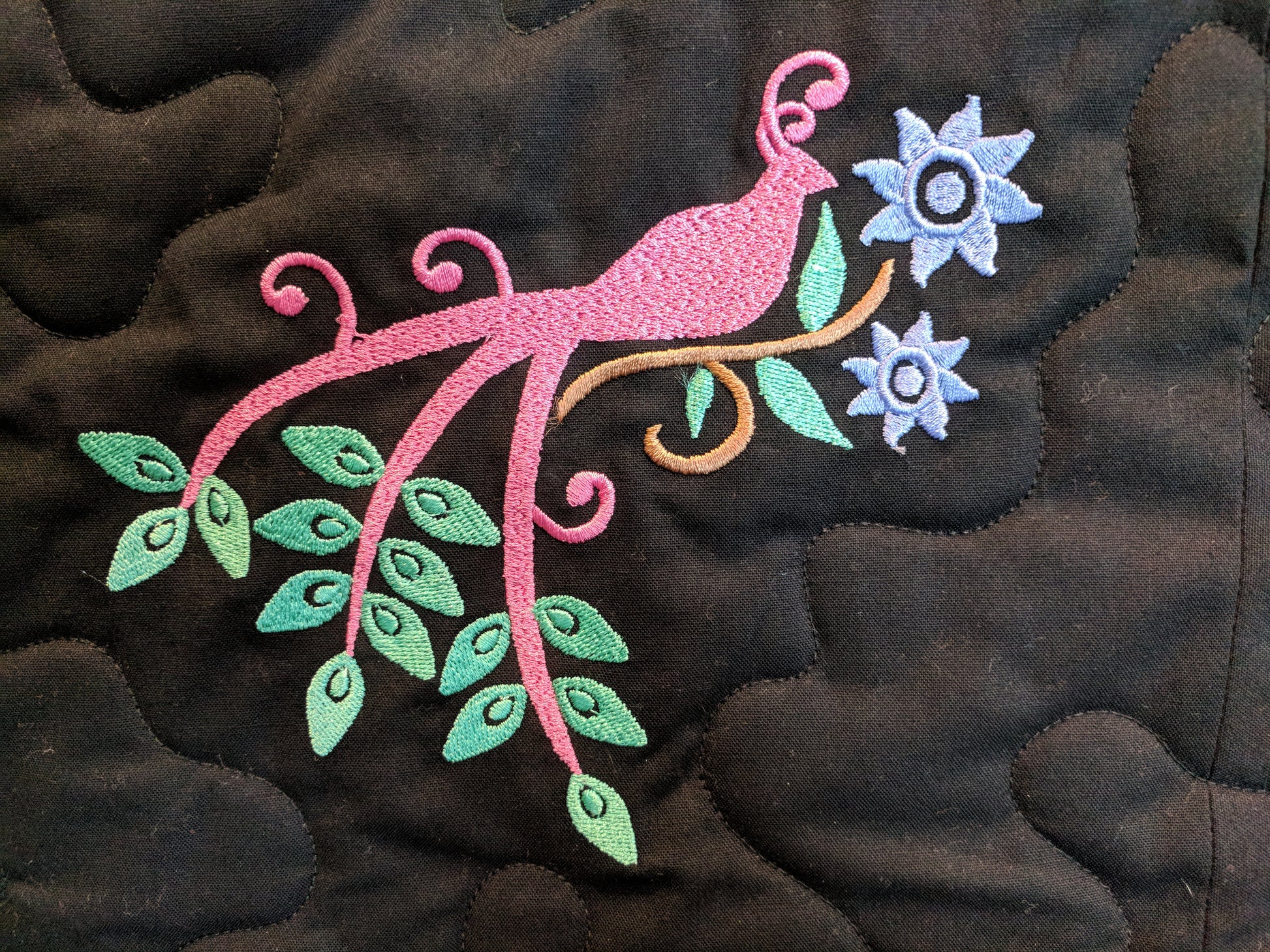 bird embroidery design