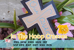 In The Hoop Cross Embroidery Designs