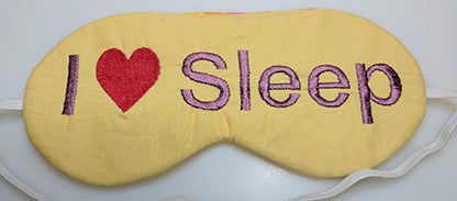 In The Hoop Sleep Mask Embroidery Design
