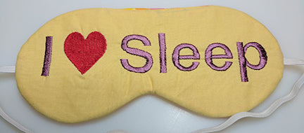 In The Hoop Sleep Mask Embroidery Design