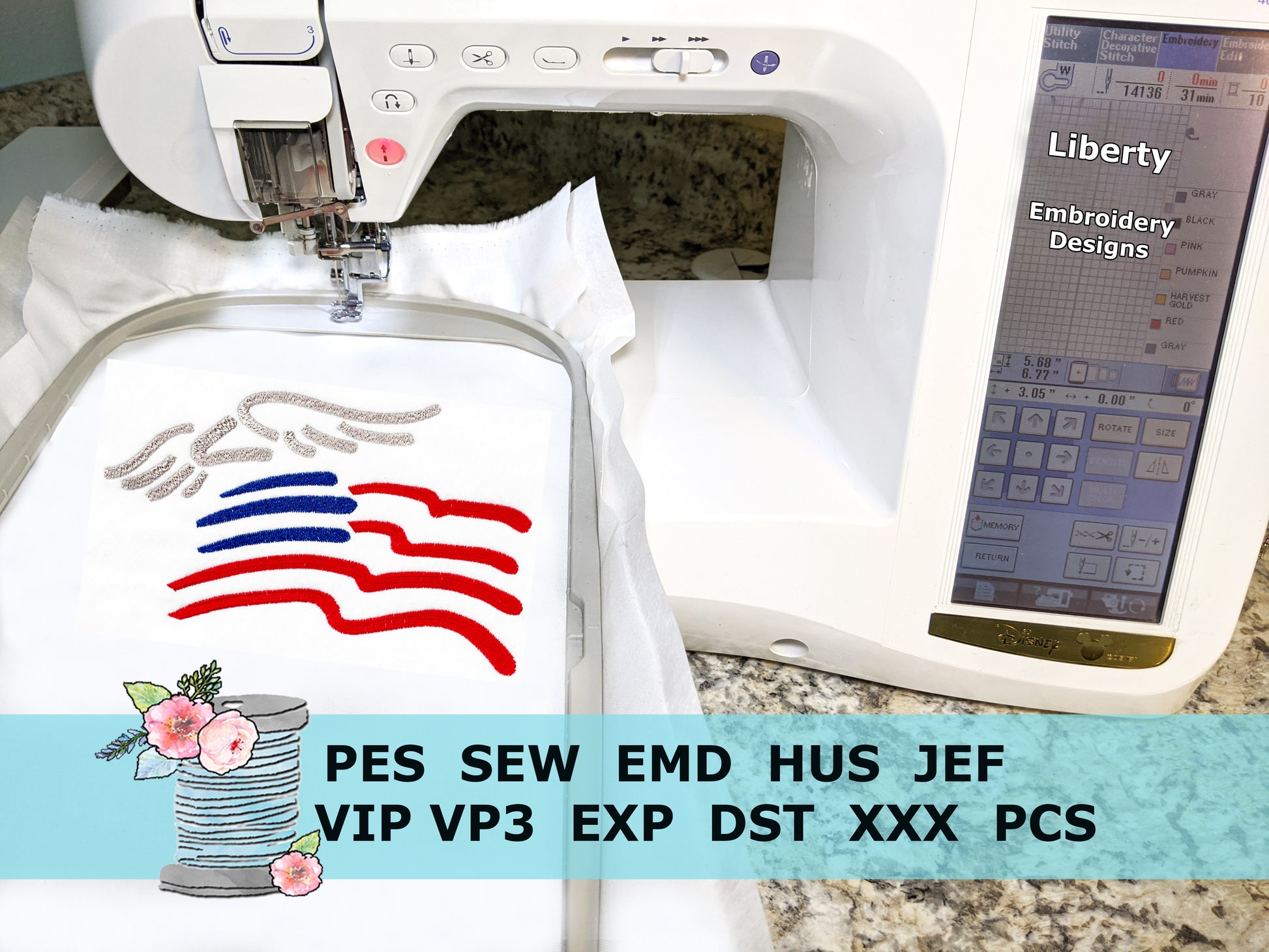 Americana Embroidery Designs