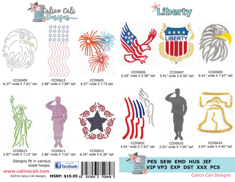 Americana Embroidery Designs