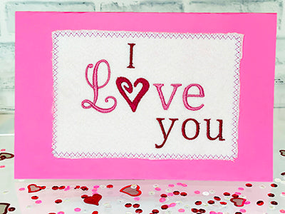 Valentine's Day Cards In The Hoop Embroidery Designs