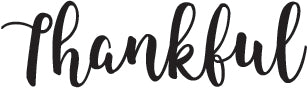 Thankful SVG cut file