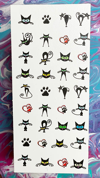 Cat Nail Decals
