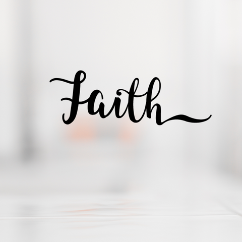 Faith script SVG cut file