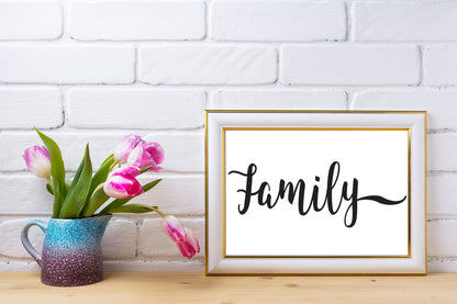 Family SVG cut file