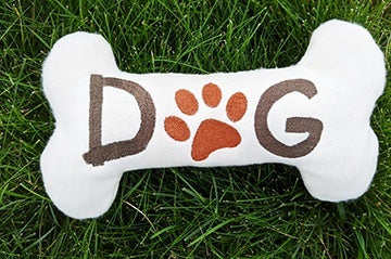 Dog Toy Embroidery Design