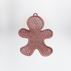 Lace Gingerbread Man Ornament Embroidery Design