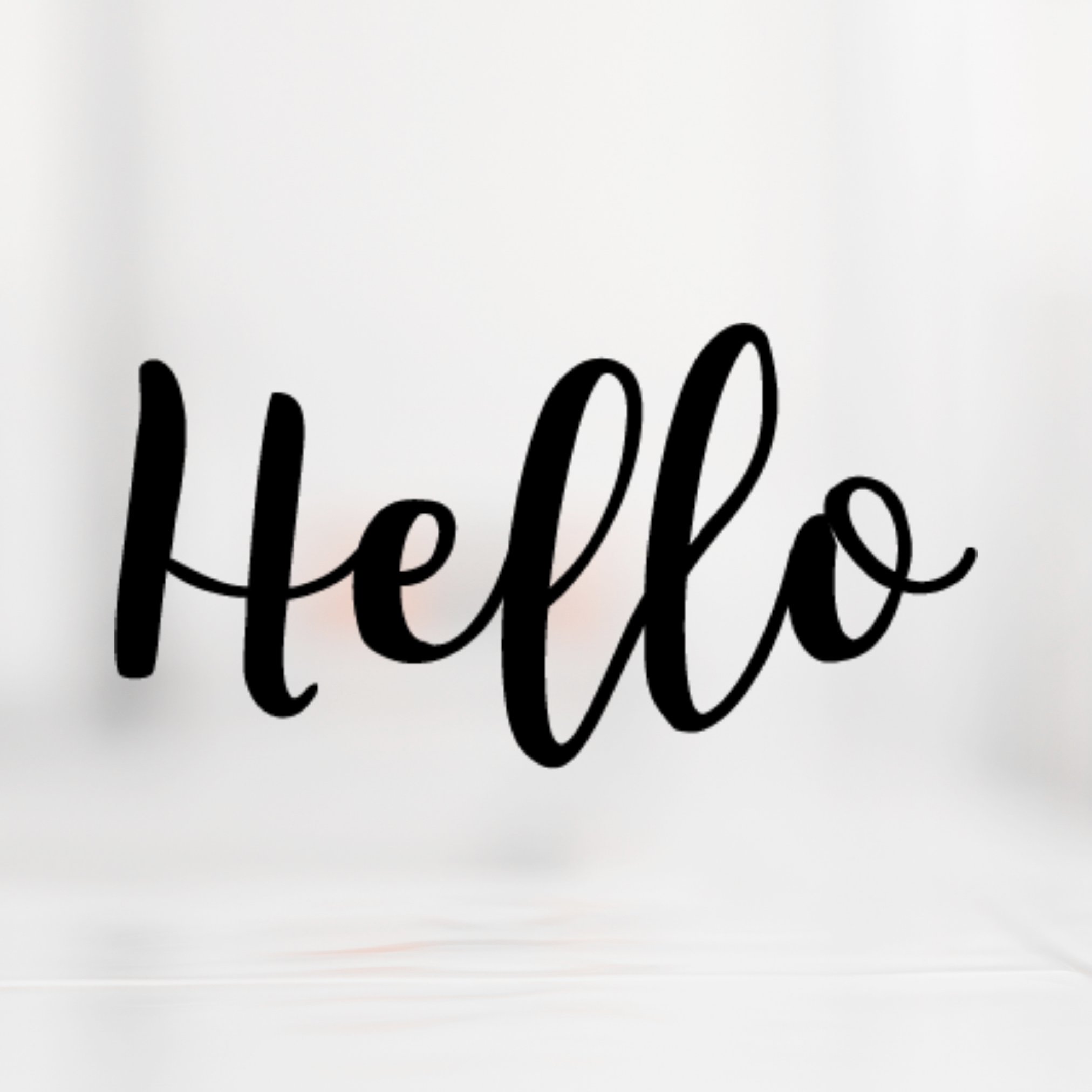 Hello Script Shadow Sign Hello Script SVG Cut File – Calico Cali Designs