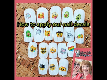 Ski and Snowboard Nail Decals