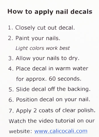 Sewing Nail Decals