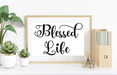 Blessed Life Script SVG