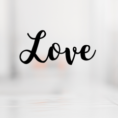 Love script SVG cut file
