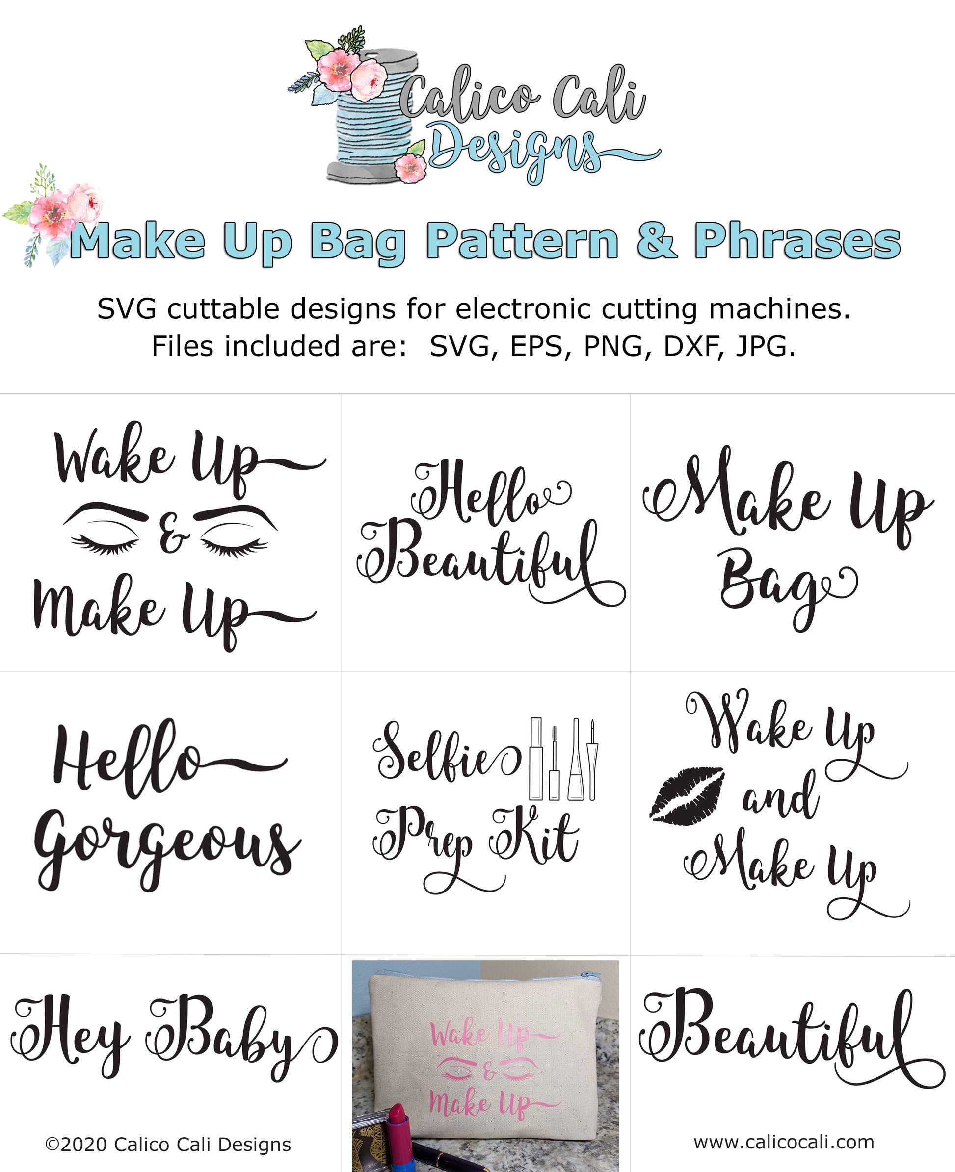 Makeup Bag SVG Project