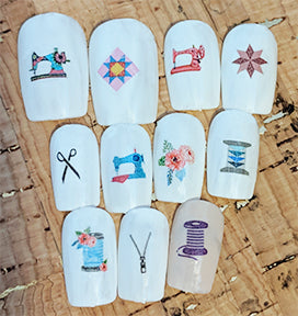 Sewing Nail Decals