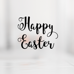 Happy Easter Script SVG Cut File