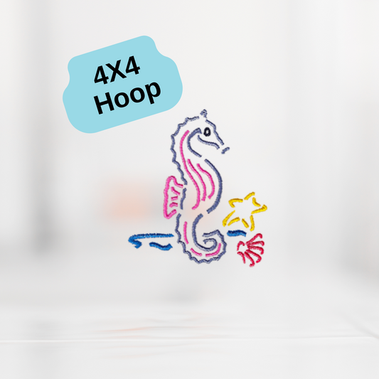 Sea Horse embroidery design