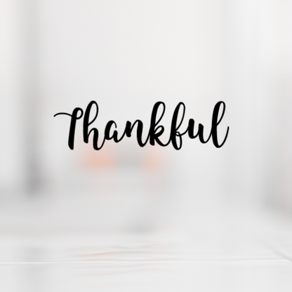 Thankful script SVG cut file