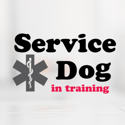 Service Dog in training SVG cut file