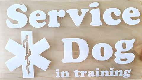 Service Dog in training SVG cut file