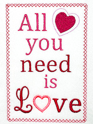 Valentine's Day Cards In The Hoop Embroidery Designs