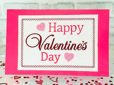 Valentine's Day Cards In The Hoop Embroidery Designs
