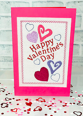 Valentine's Day Cards In The Hoop Embroidery Designs